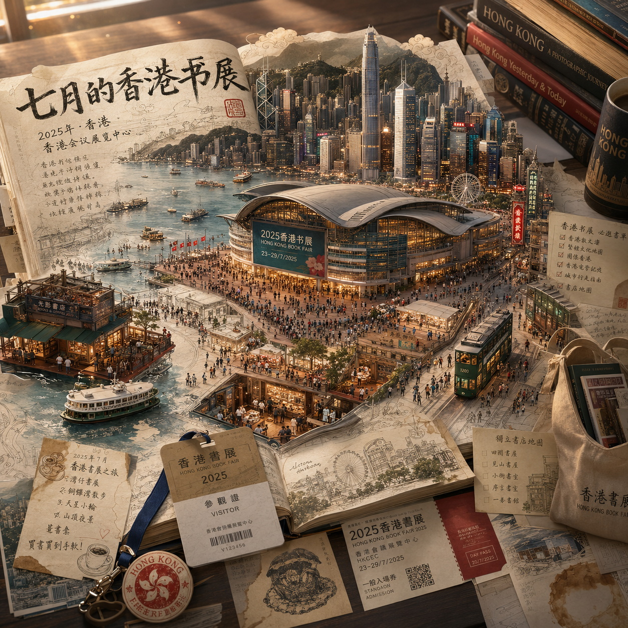 香港段开篇：书展、维港与车票，把第一站的主题先铺开